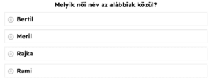 Név választó kvíz: Rájössz, melyik a női név a férfiak között?