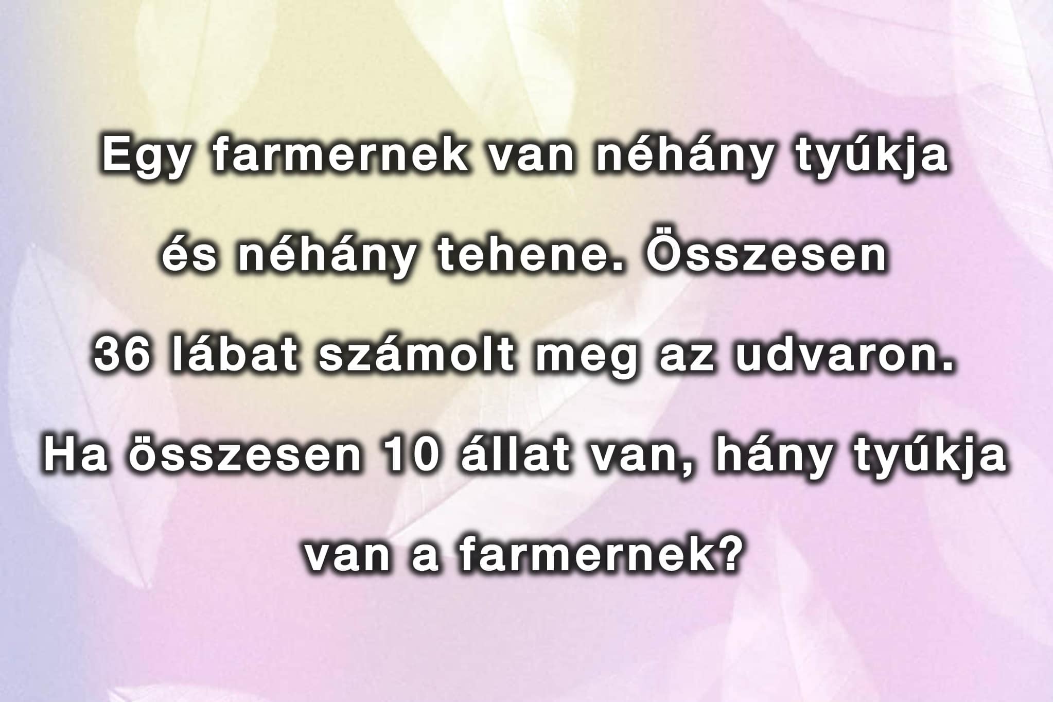 Szöveges matek kvíz: Nem sokan tudják 30 másodpercen belül megoldani ezt a matek feladatot!