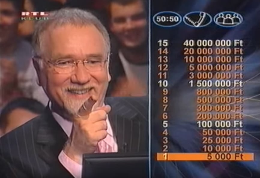 Ha ezt az 5 kérdést jól megválaszolod, simán megnyerhetted volna a Legyen Ön is Milliomosban a maximum nyereményt!