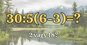 Napi matek kvíz: 15 másodperc alatt kevesen tudják megoldani ezt a feladatot.