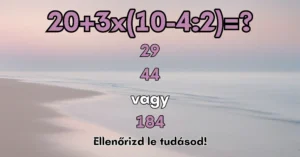 Napi matek feladvány: Melyik a jó megoldás?