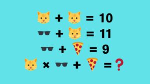 Macska, napszemüveg, pizza, na mi a megoldása ennek a matek fejtörőnek?