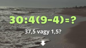 Matek feladat a nagy hőségben: 37,5 vagy 1,5 a helyes megoldás?