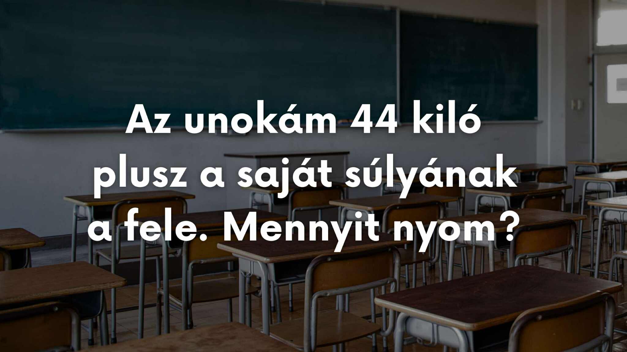 Itt a jó kis feladat, amit egy általános iskolás is megold 10 másodperc alatt! Neked menni fog?
