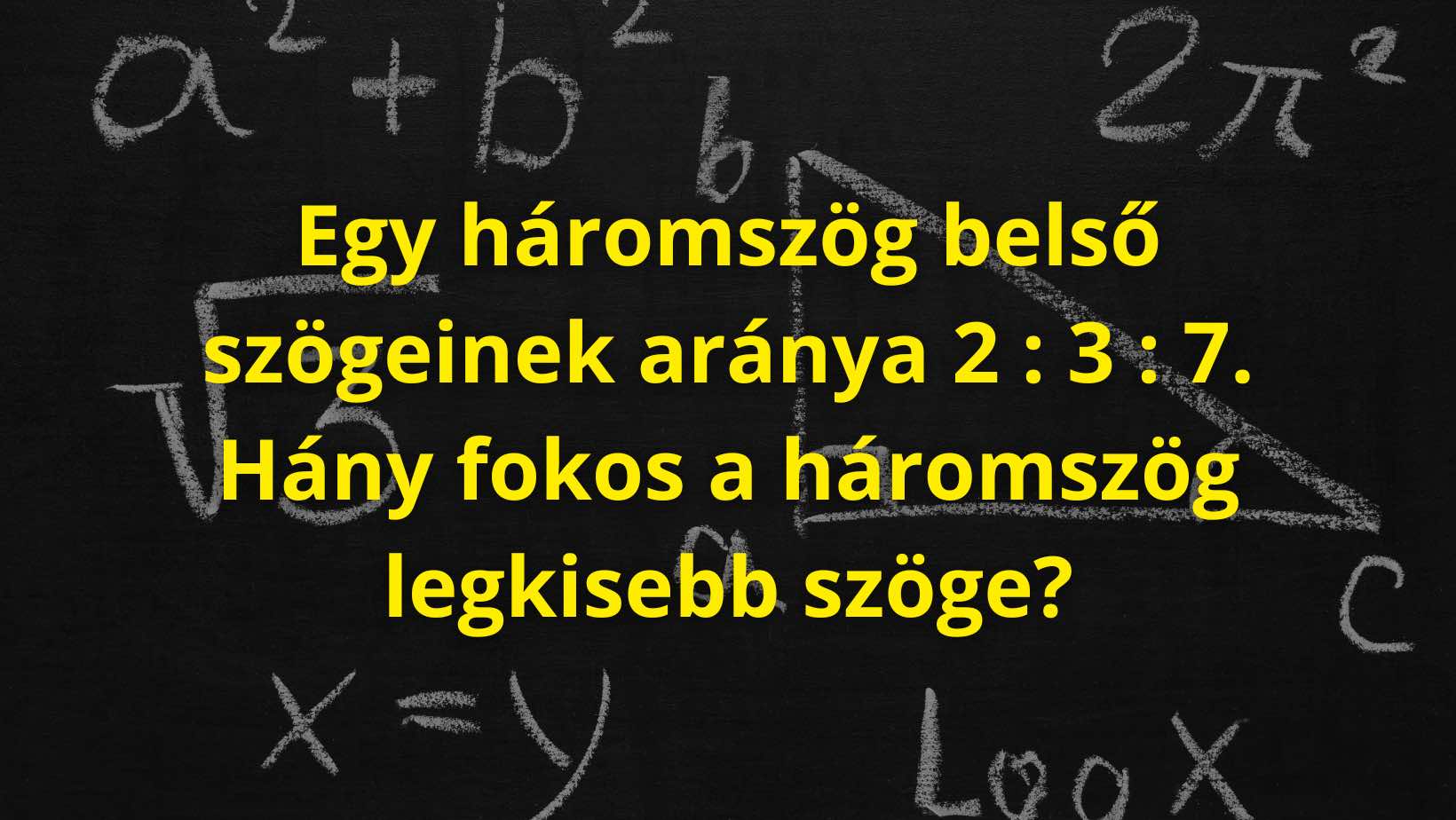 Szöveges geometriai feladat, amit 20-ból 1 ember tud helyesen megoldani!
