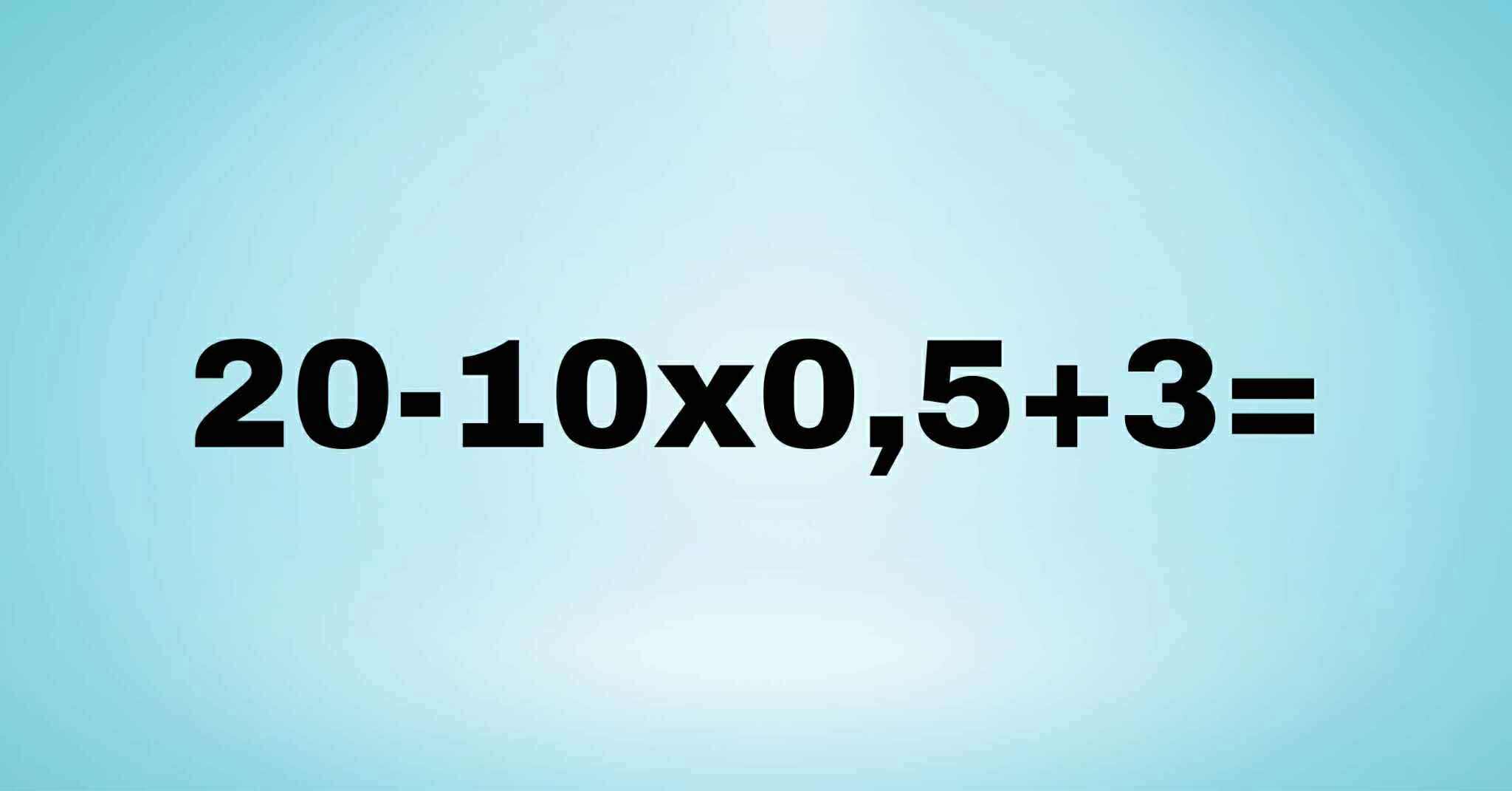 Trükkös kis matek – első ránézésre pofonegyszerű, igaz? Na, mennyi a tuti eredmény?