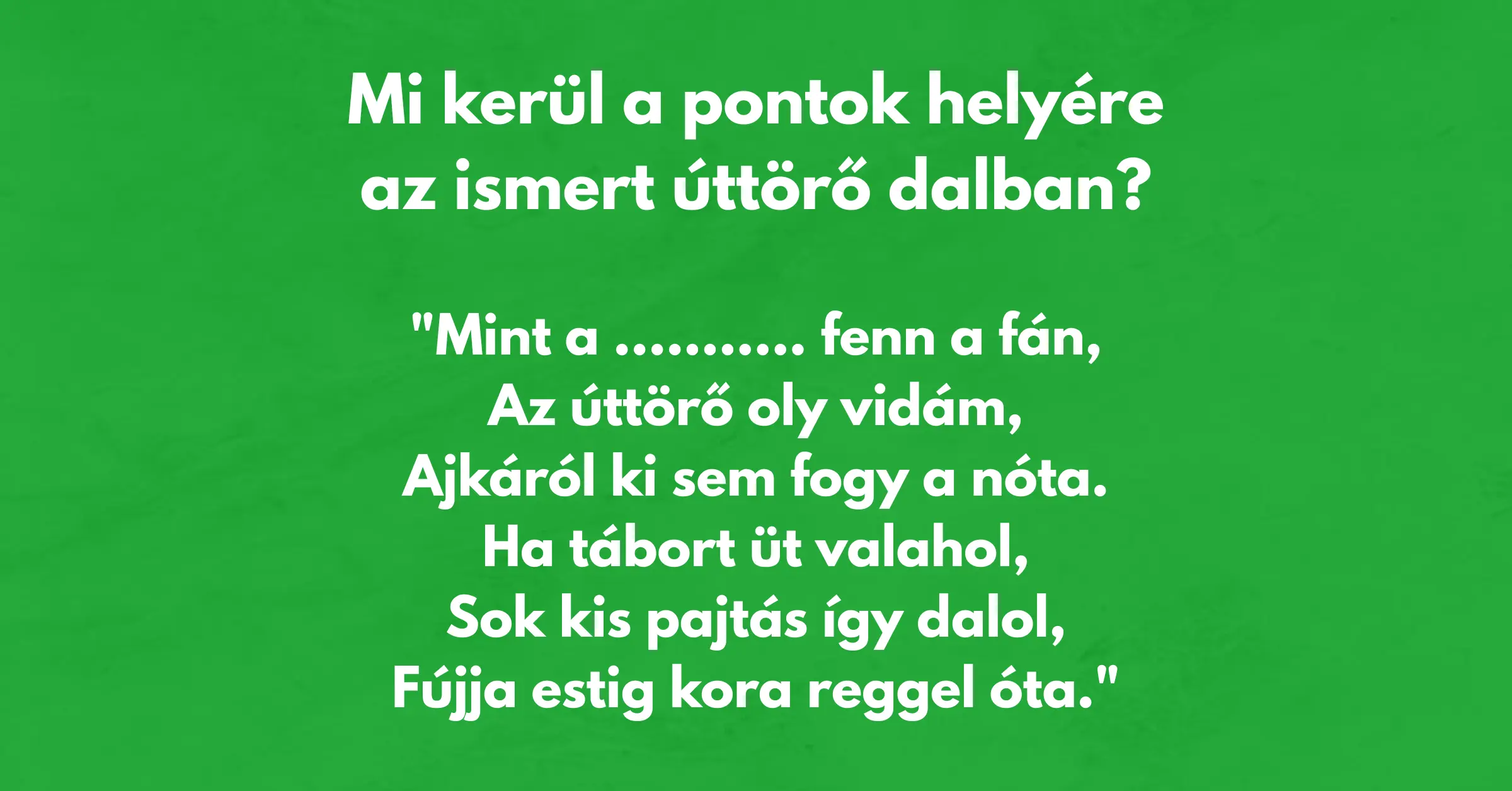 Retró kvíz: Ki tudod egészíteni ennek a régi jól ismert dalnak a szövegét? 40 év alatt nem biztos, hogy sikerül!