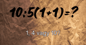 Matek feladvány: 10 másodperc alatt csak a legokosabbak tudják megoldani ezt a feladatot!