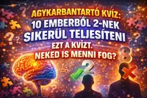 Agykarbantartó kvíz: 10 emberből 2-nek sikerül teljesíteni ezt a kvíz. Neked is menni fog?