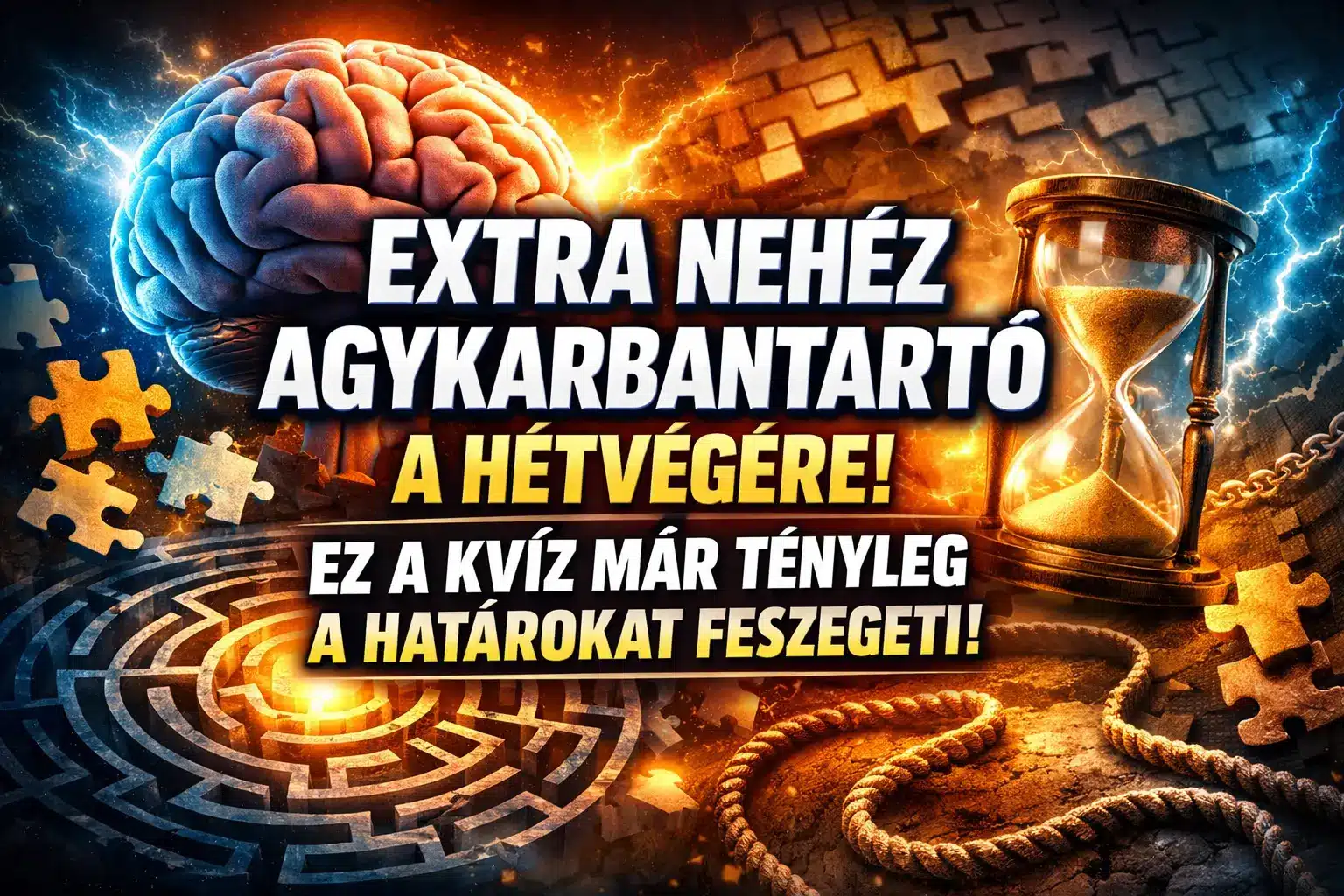 Extra nehéz agykarbantartó a hétvégére! Ez a kvíz már tényleg a határokat feszegeti!