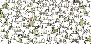 Villám IQ-teszt: megtalálja a kecskék között a bárányt 10 másodpercen belül?