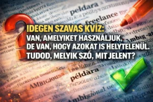 Idegen szavas kvíz: Van, amelyiket használjuk, de van, hogy azokat is helytelenül. Tudod, melyik szó, mit jelent?