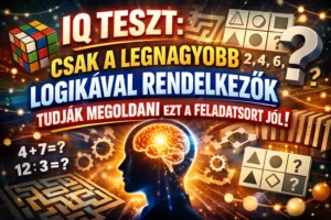 IQ teszt: Csak a legnagyobb logikával rendelkezők tudják megoldani ezt a feladatsort jól!