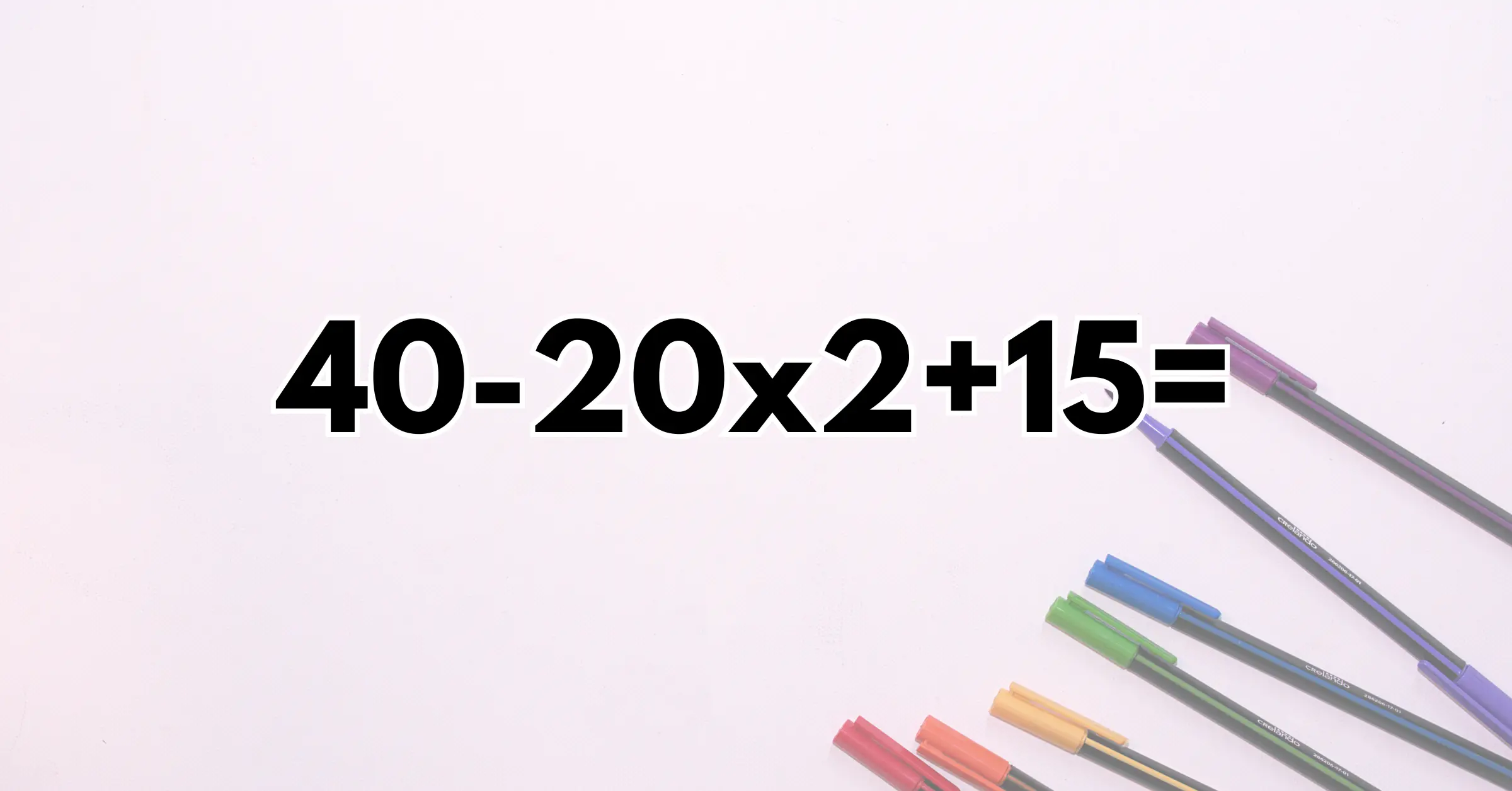 Napi matek feladvány? Mi a jó eredménye ennek a feladatnak?