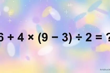 Matek feladat: 6+4×(9−3)÷2. Mennyi jön ki?